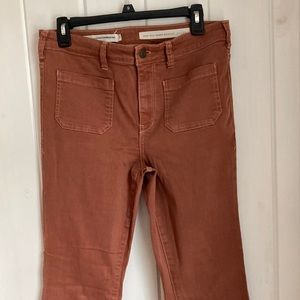 Pilcro Colored Denim Skinny High Rise Bootcut